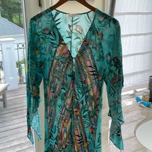 Multi-colored- pool/beach cover-up by Jason wu.